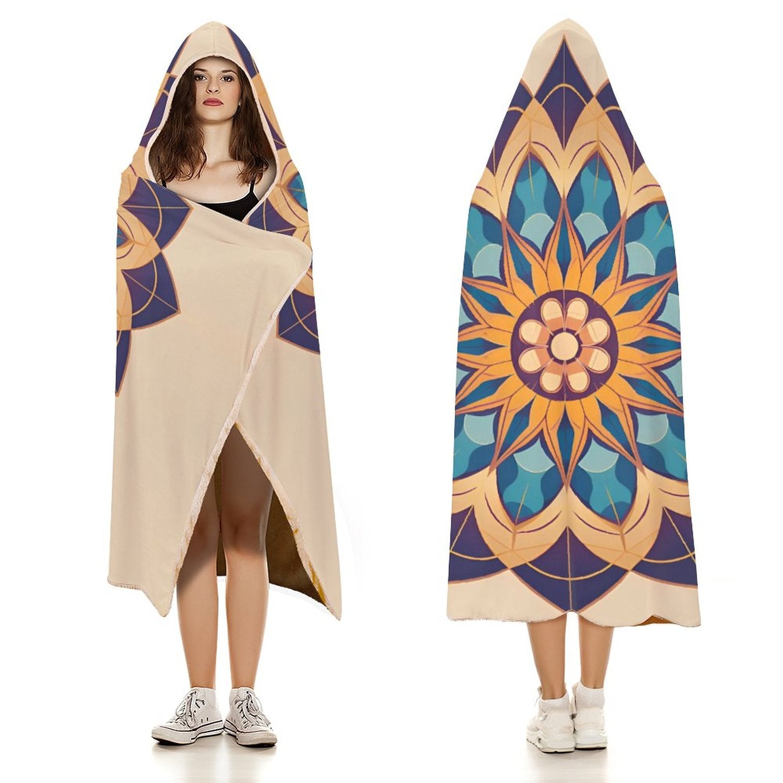 Manta con capucha Lotus