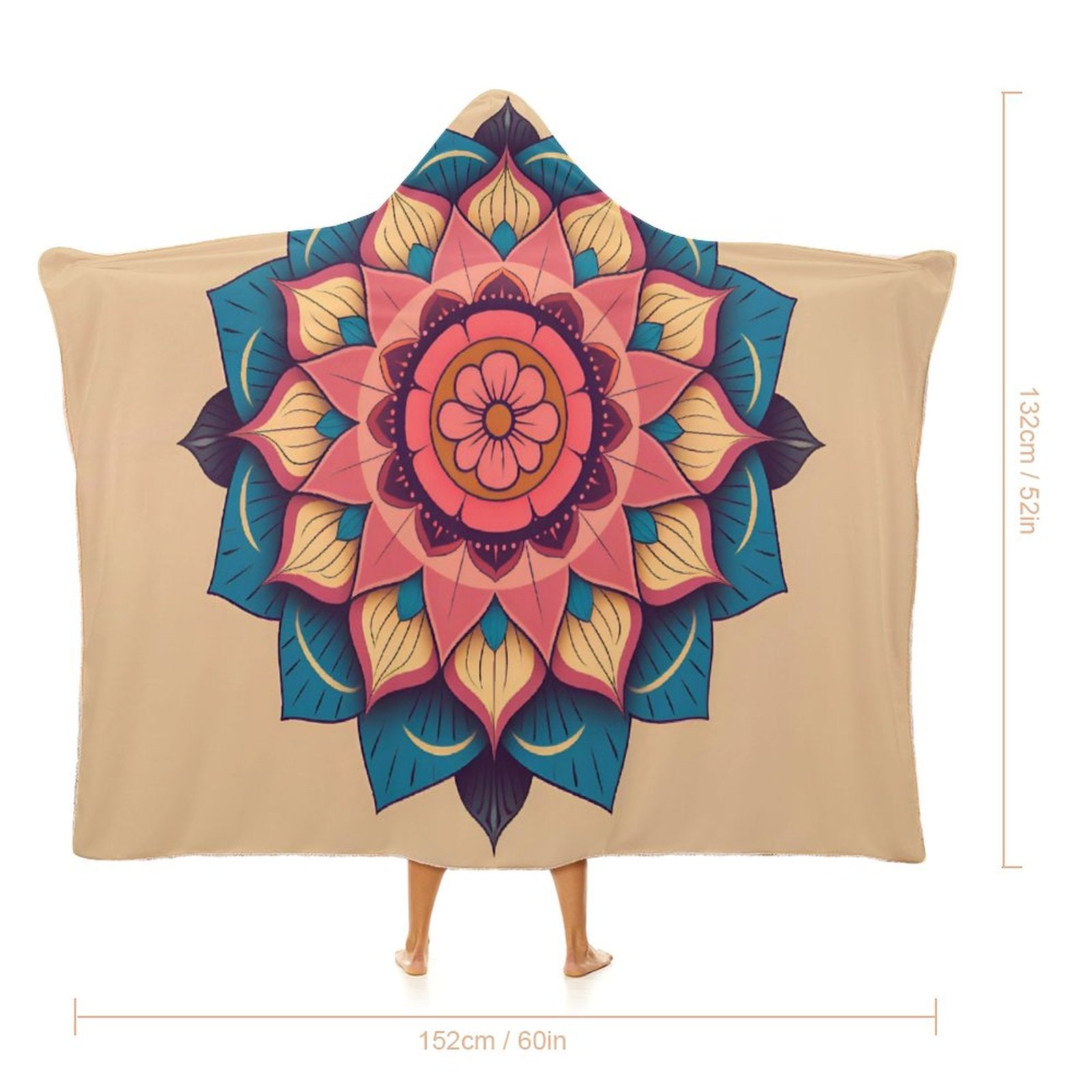 Lotus Hooded Blanket