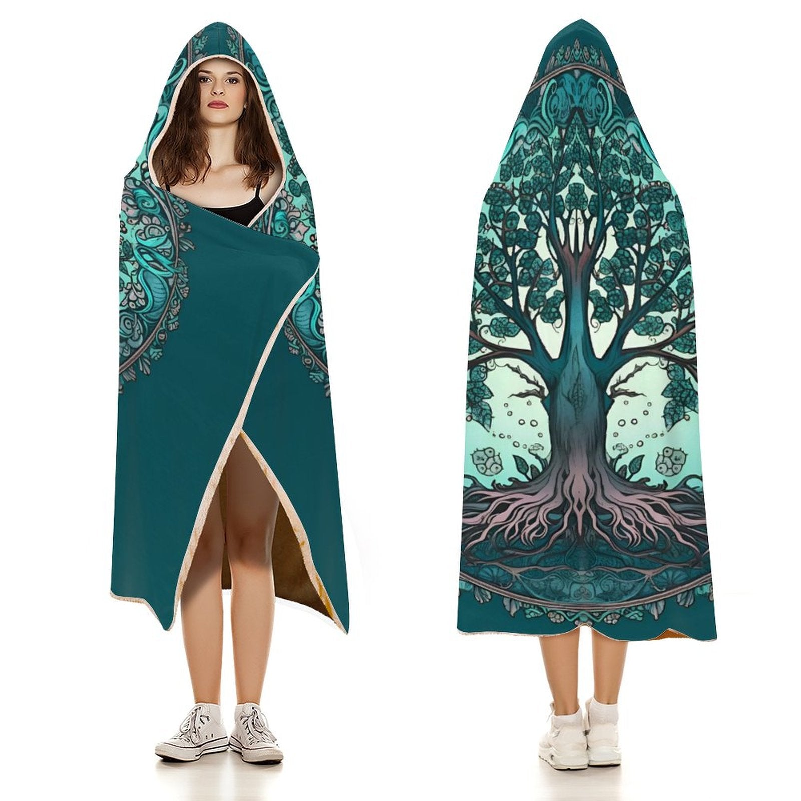 Tree Hooded Blanket