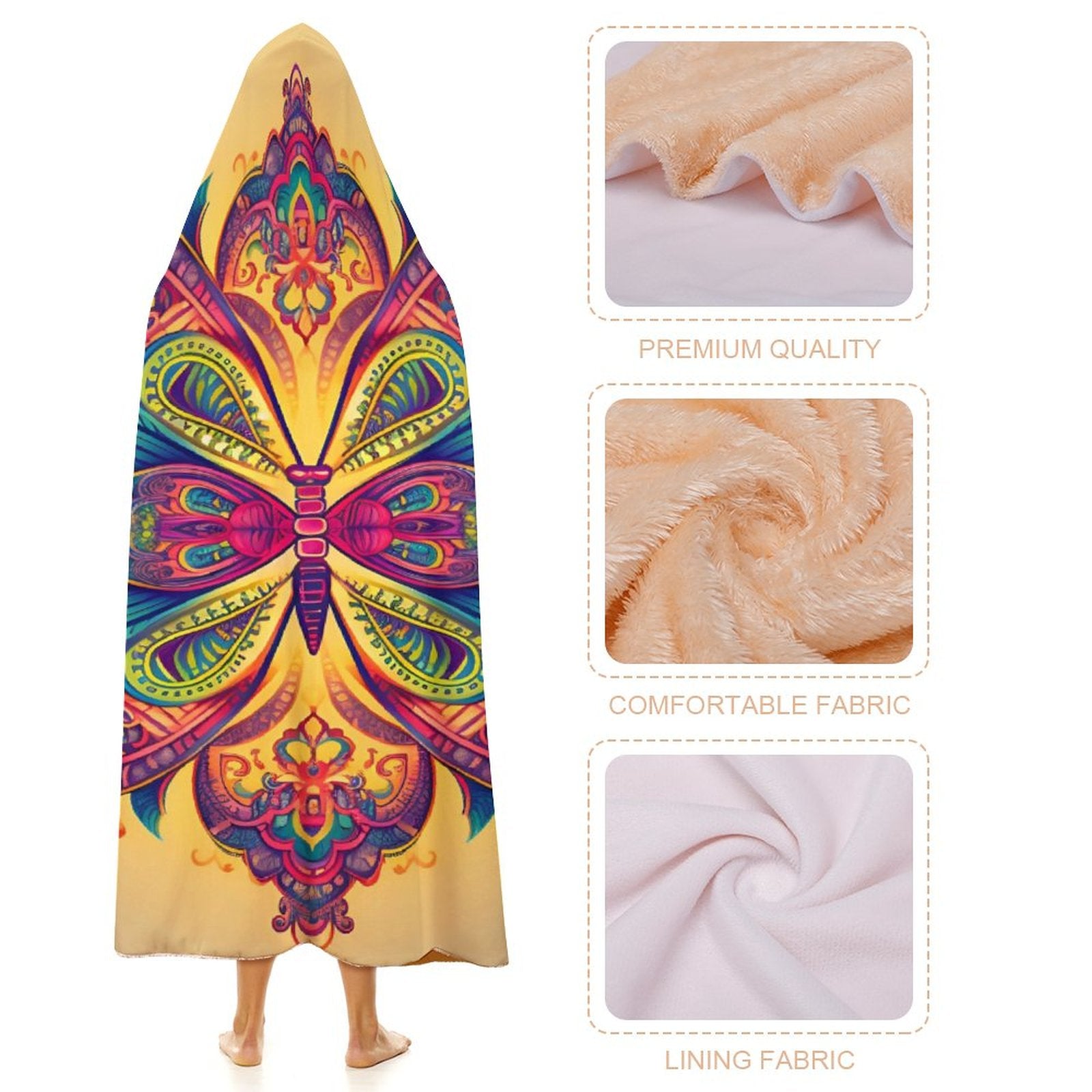 Butterfly Hooded Blanket