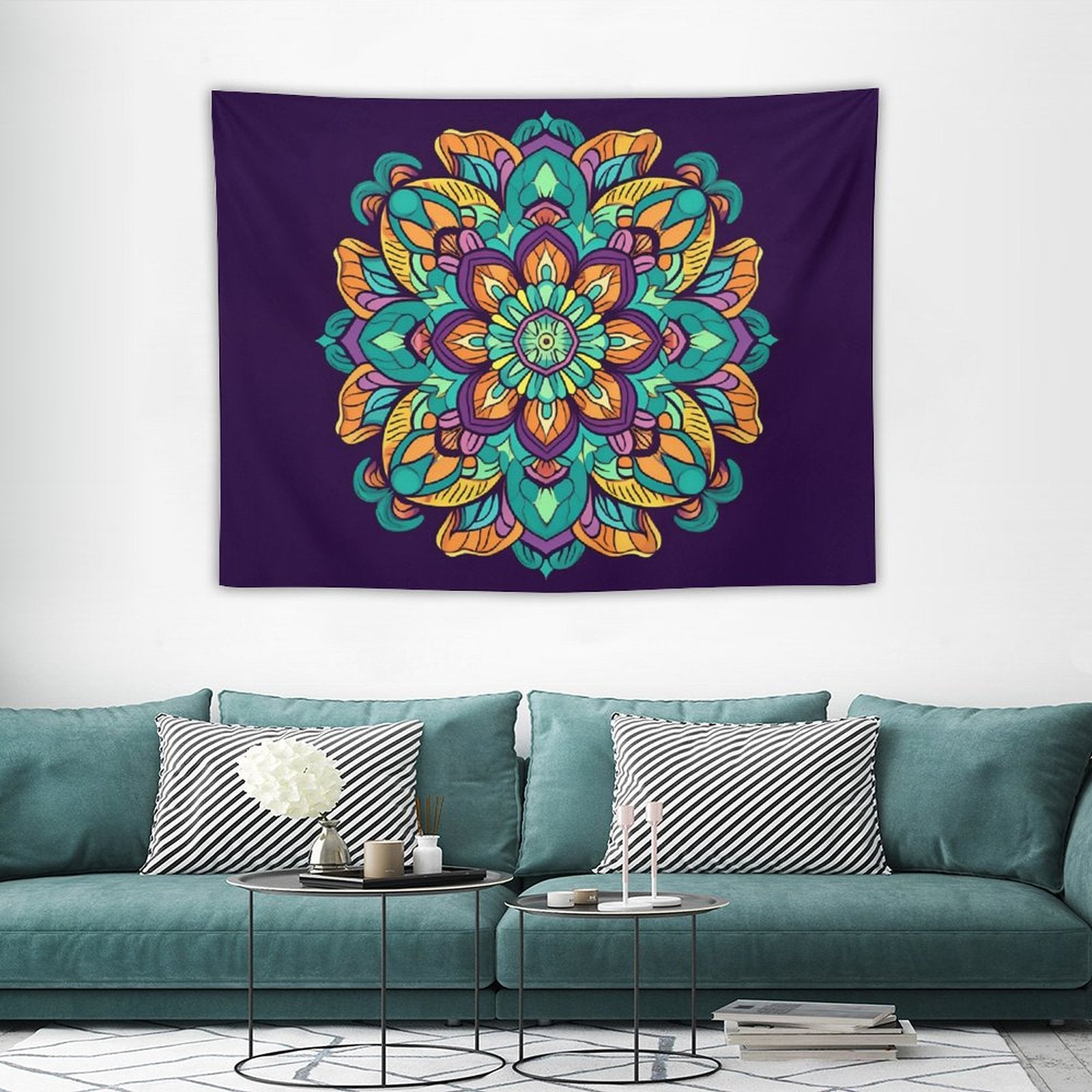 Tapiz de pared de flores