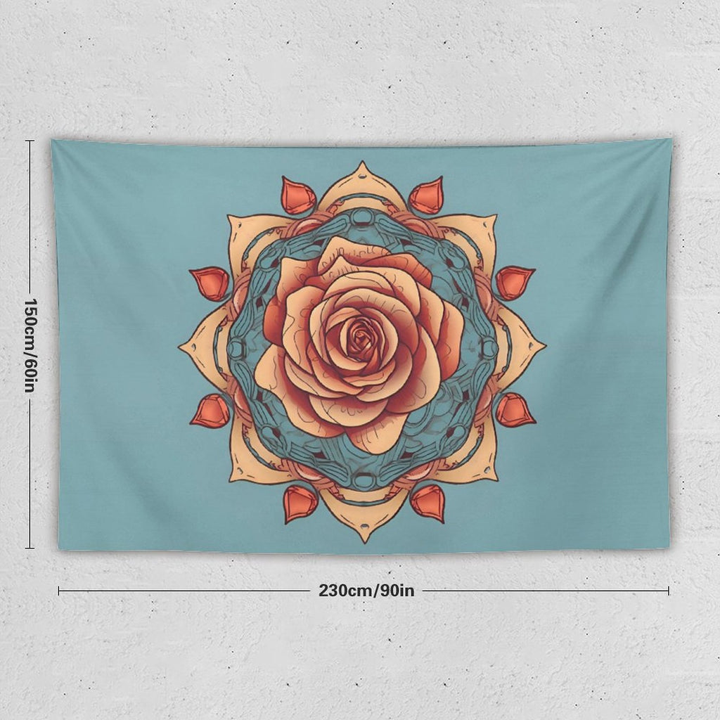 Tapiz de pared de rosas