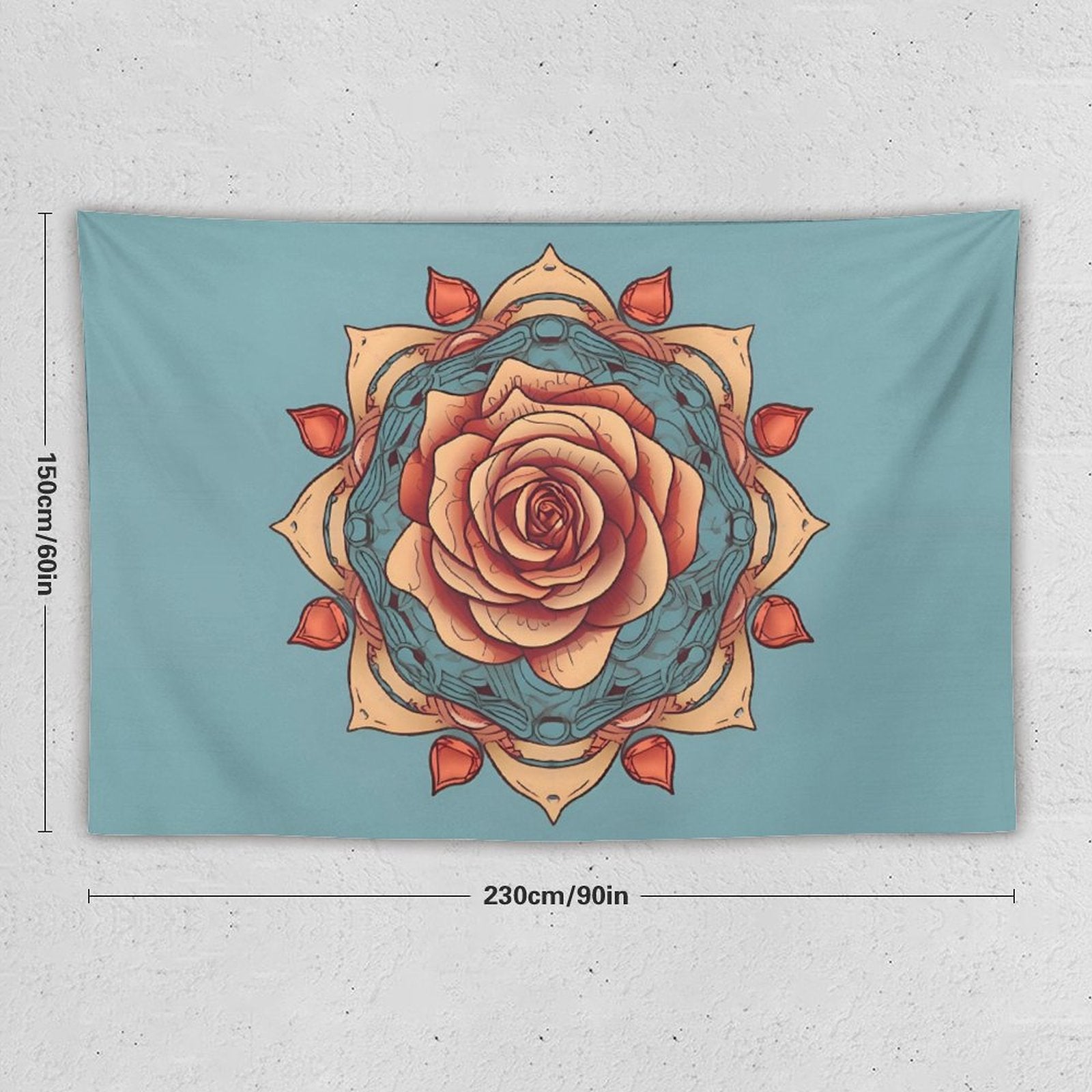 Tapiz de pared de rosas