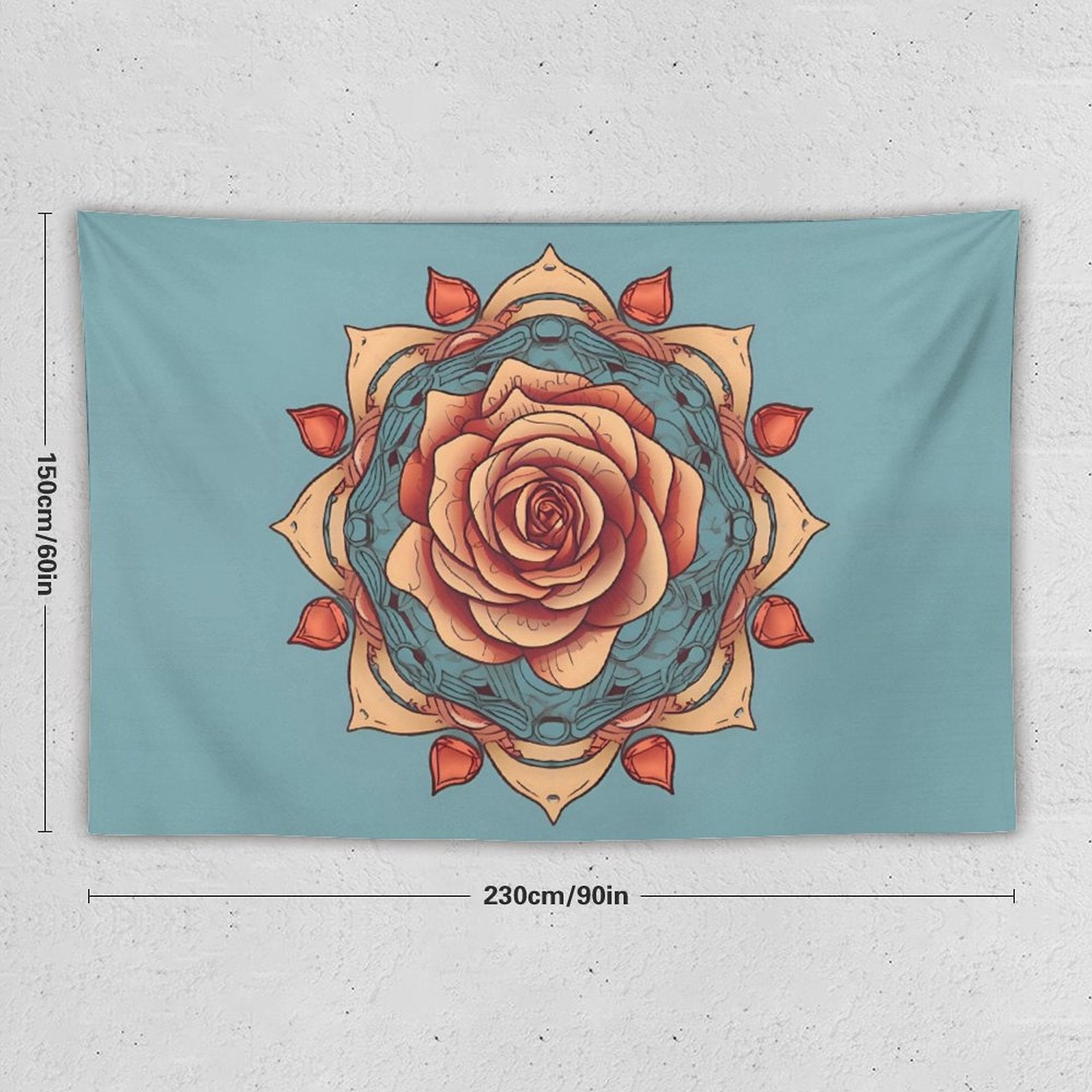 Rose Wall Tapestry