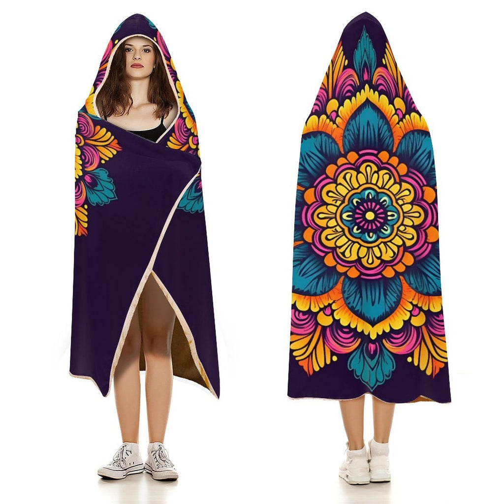 Flower Hooded Blanket