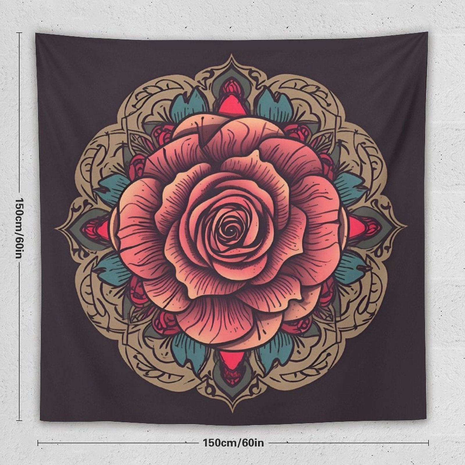 Rose Wall Tapestry