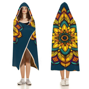 Sunflower Hooded Blanket