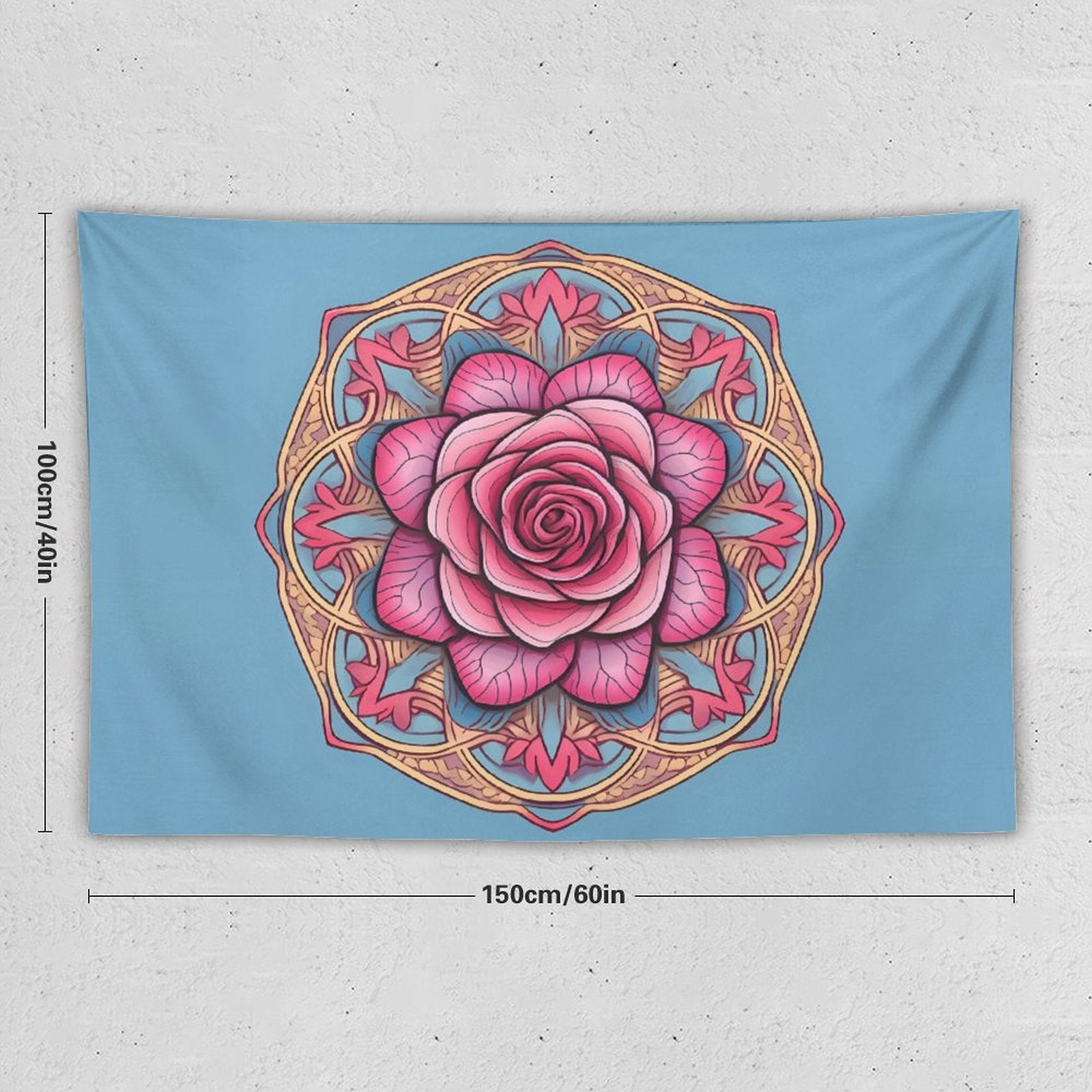 Tapiz de pared de rosas