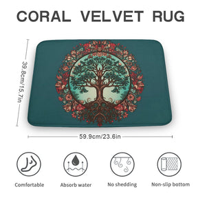 Tree Coral Velvet Rug