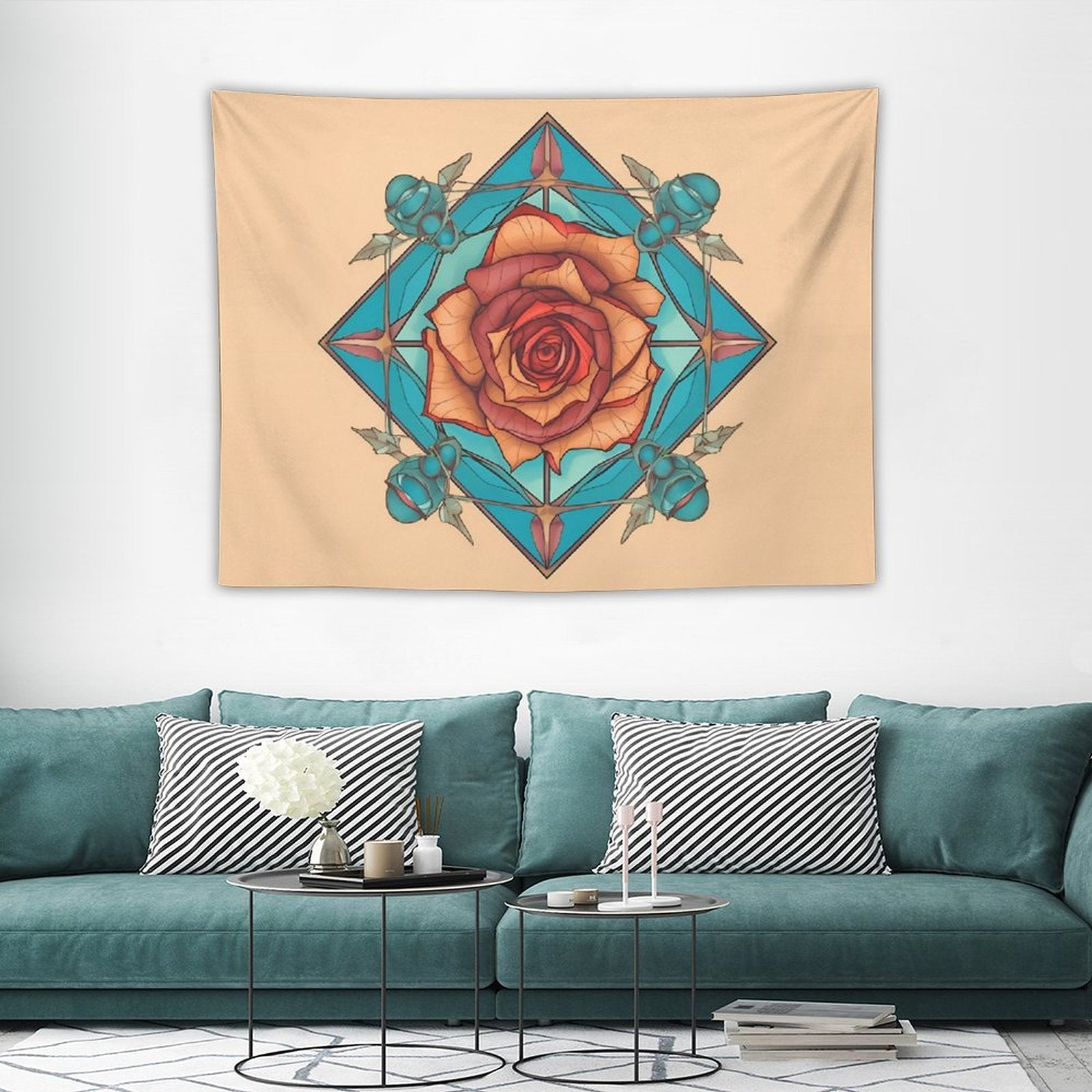 Rose Wall Tapestry