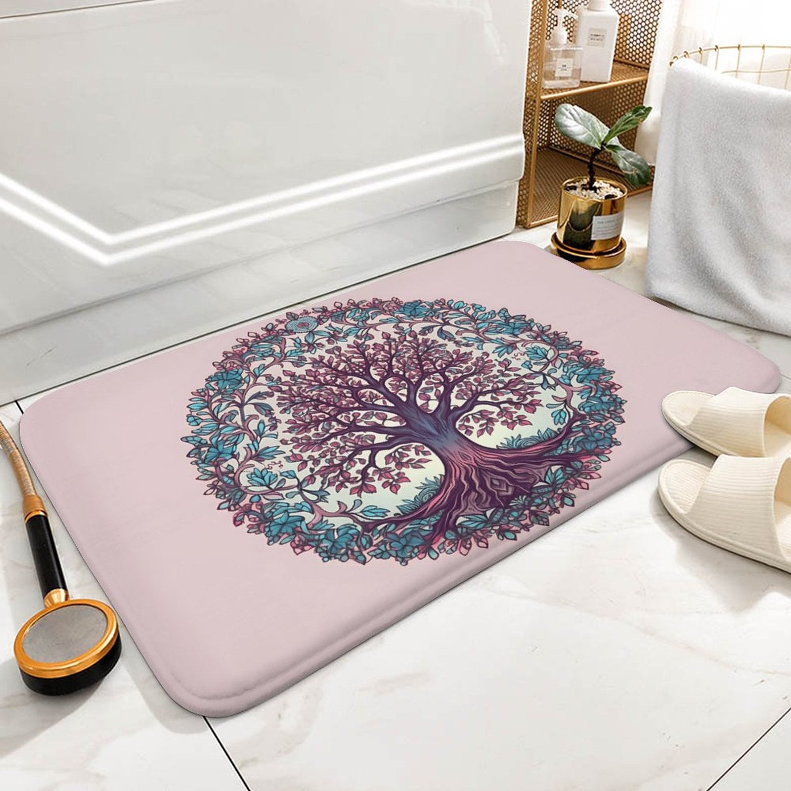 Tree Coral Velvet Rug