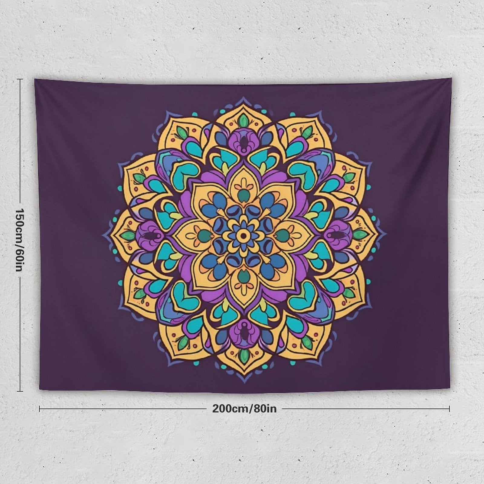 Tapiz de pared de flores