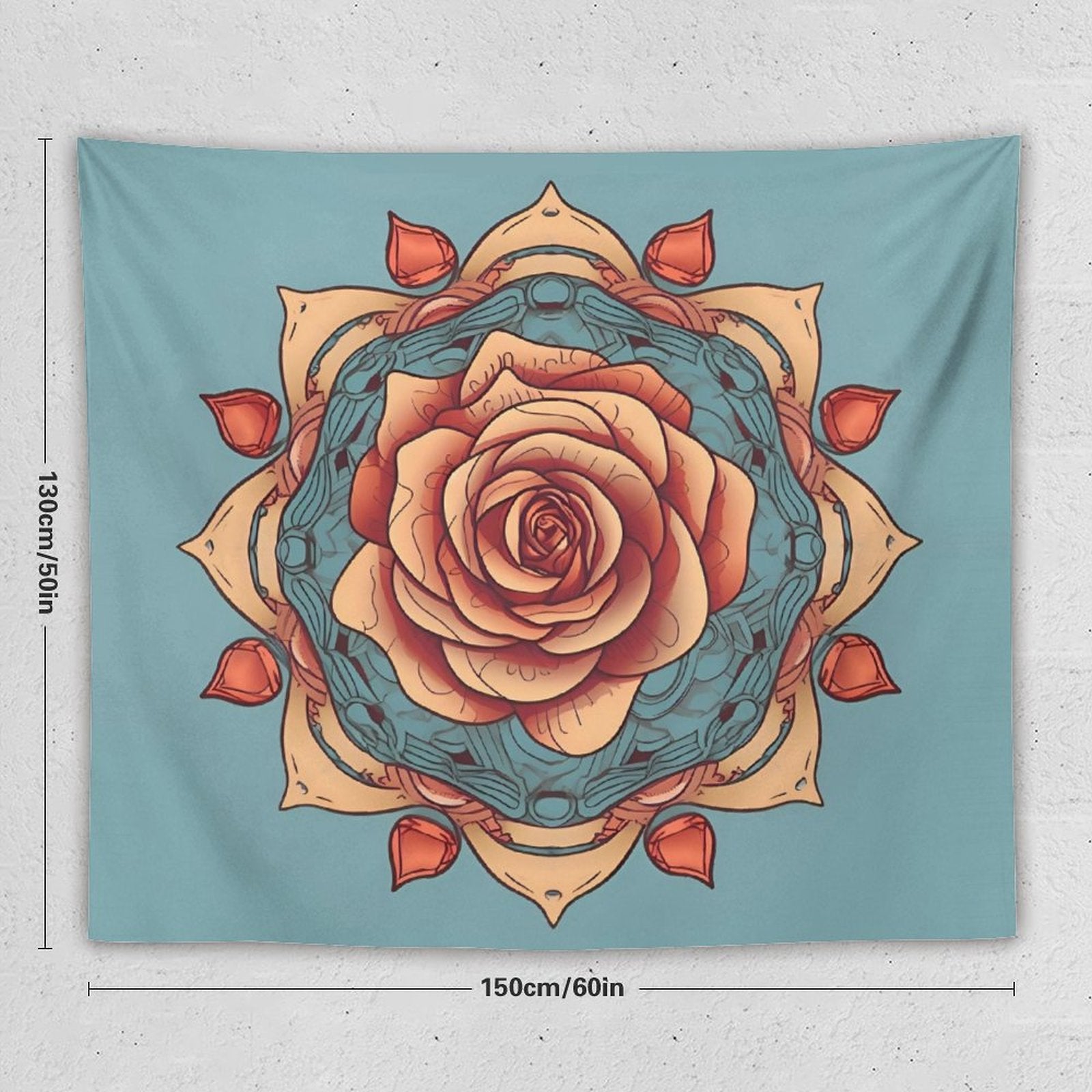 Tapiz de pared de rosas