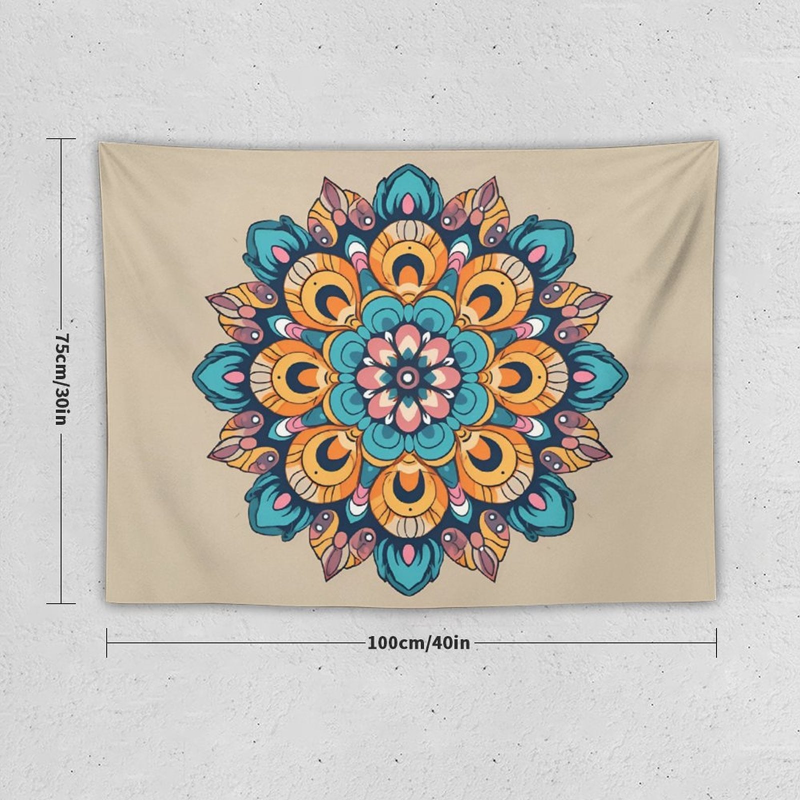 Tapiz de pared de flores