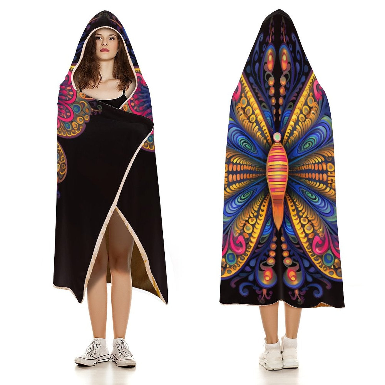 Butterfly Hooded Blanket