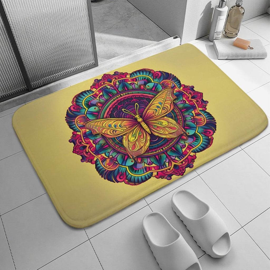 Butterfly Coral Velvet Rug