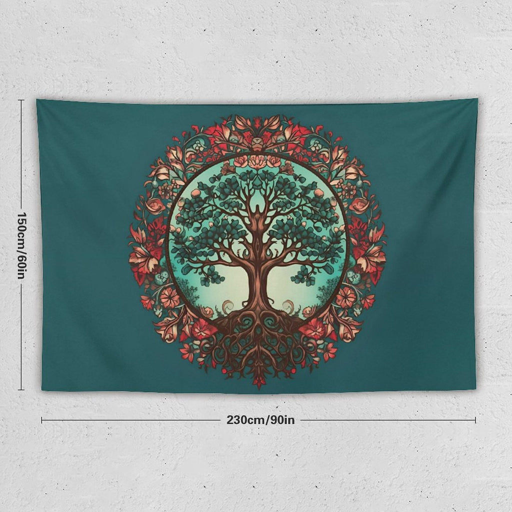 Tapiz de pared de árbol