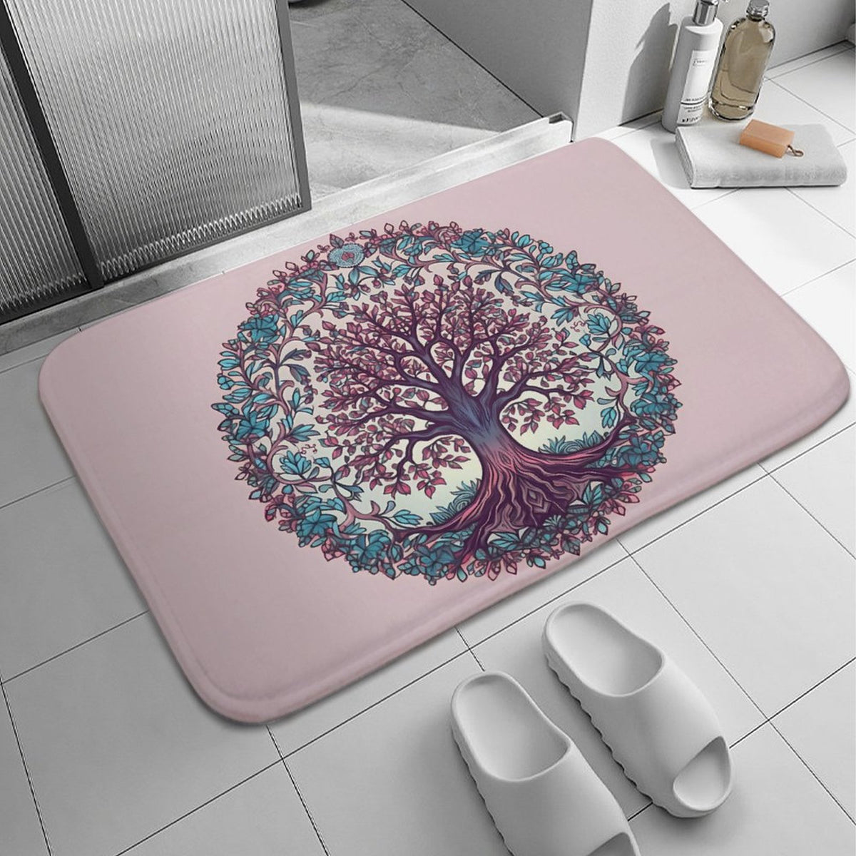 Tree Coral Velvet Rug