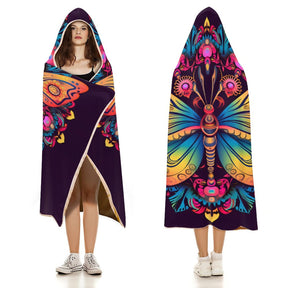 Butterfly Hooded Blanket