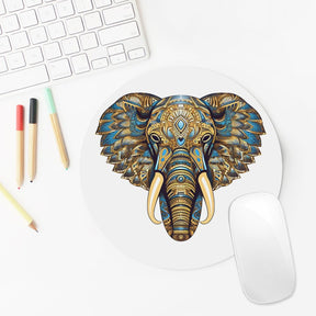 Elephant Round Mouse Pad