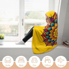 Sunflower Hooded Blanket