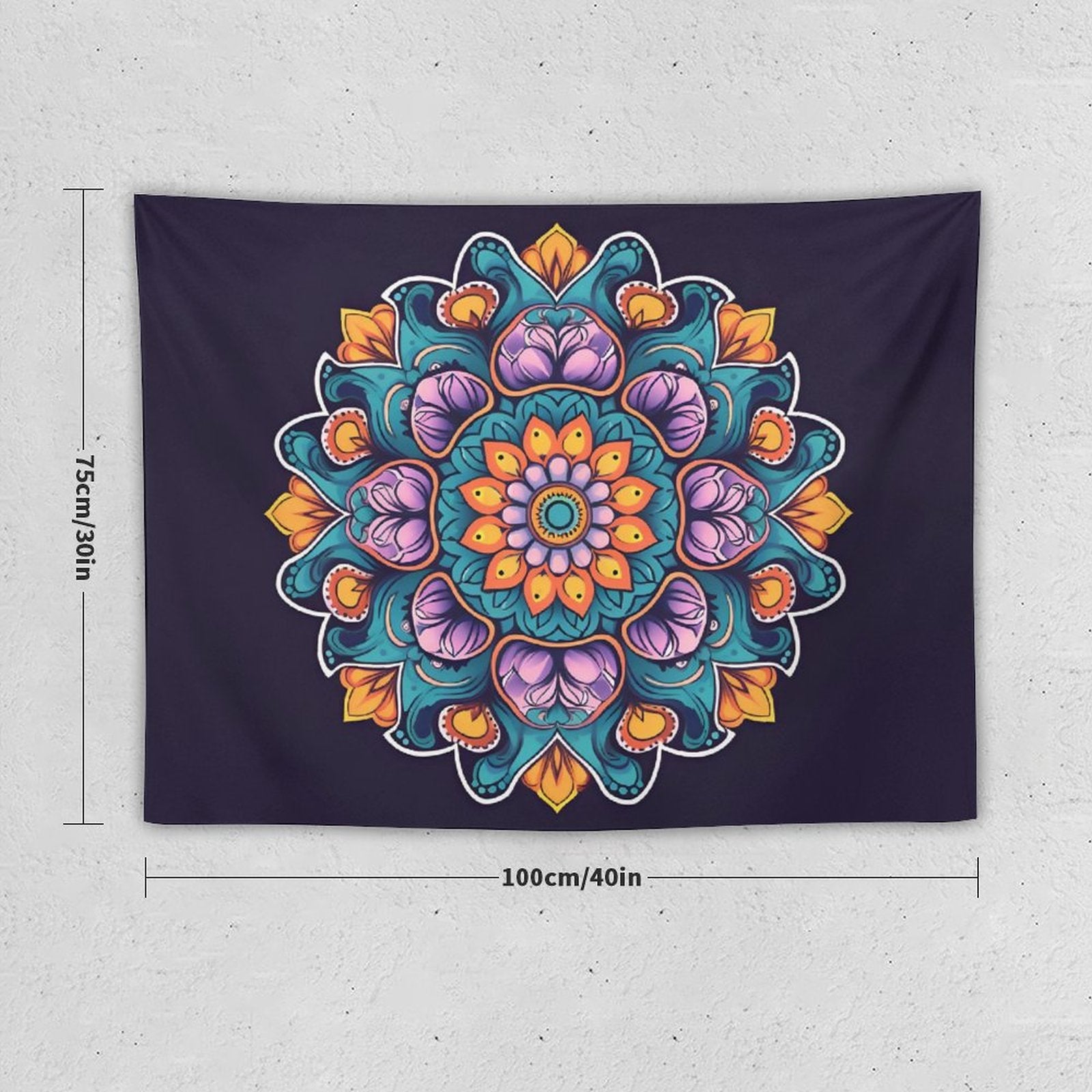 Tapiz de pared de flores
