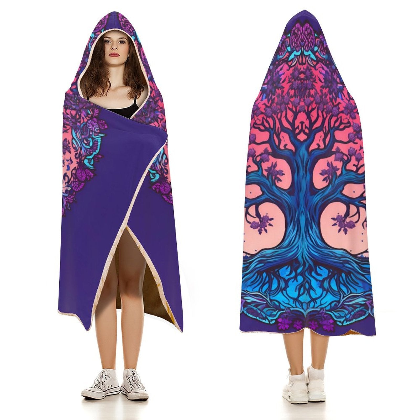 Tree Hooded Blanket