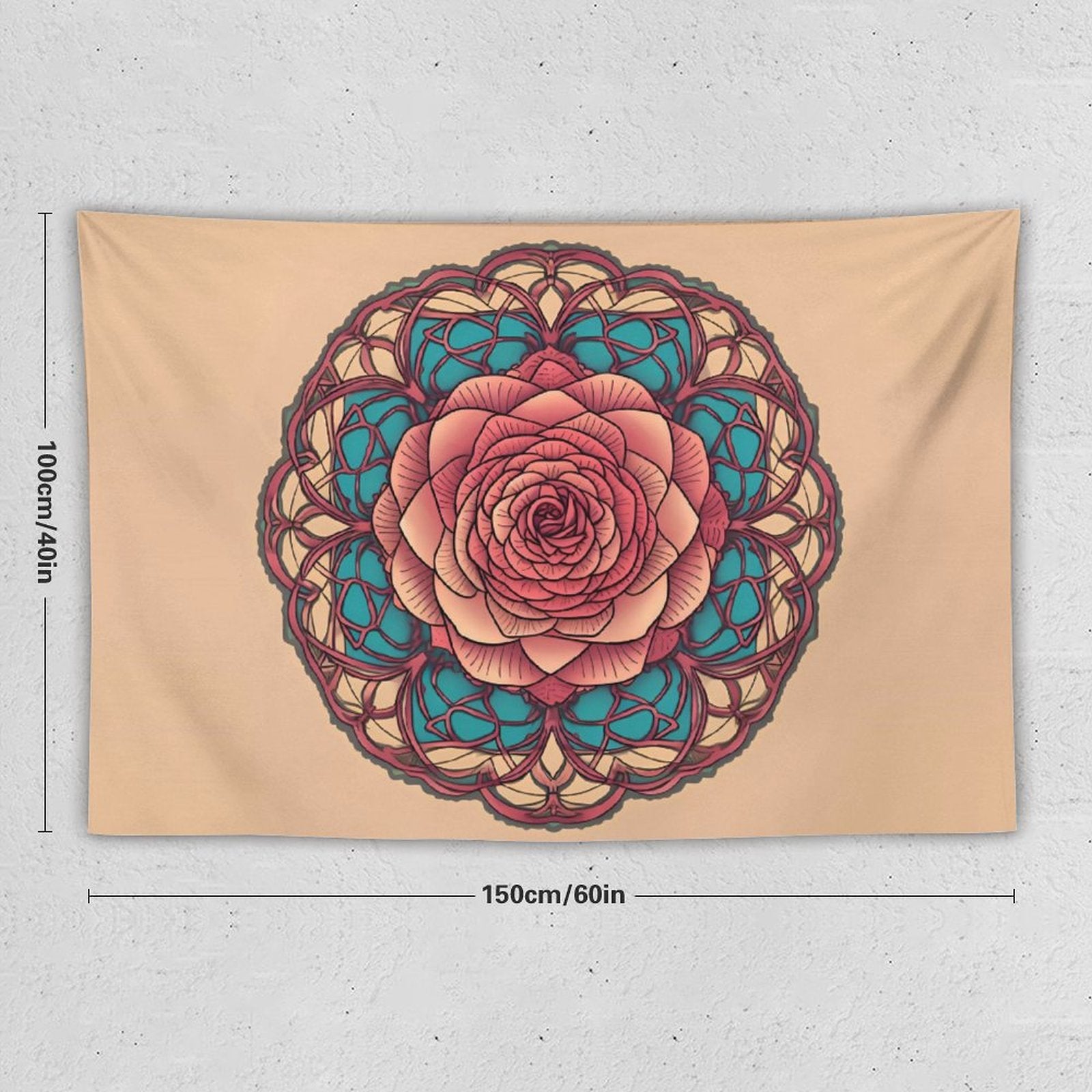 Tapiz de pared de rosas