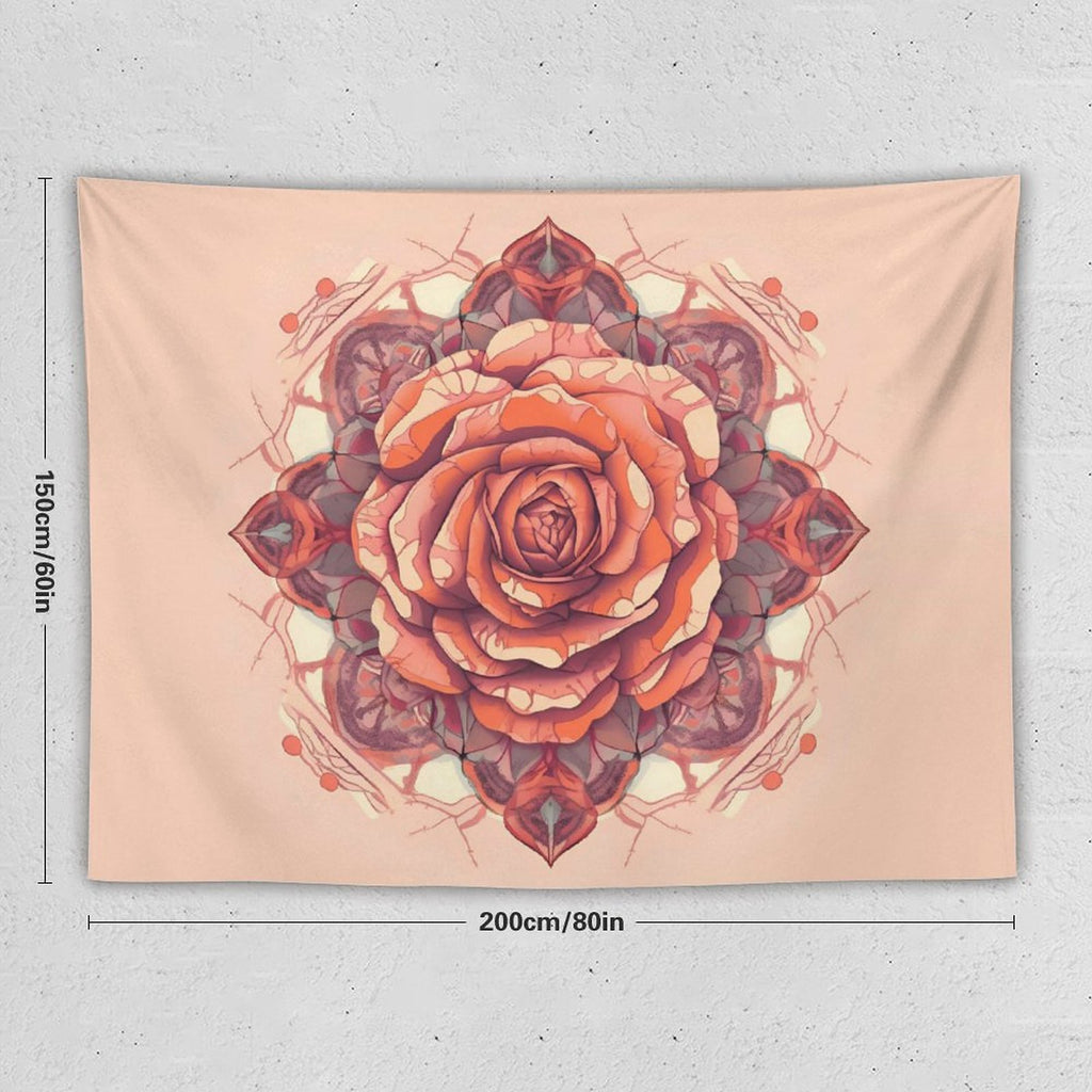 Tapiz de pared de rosas