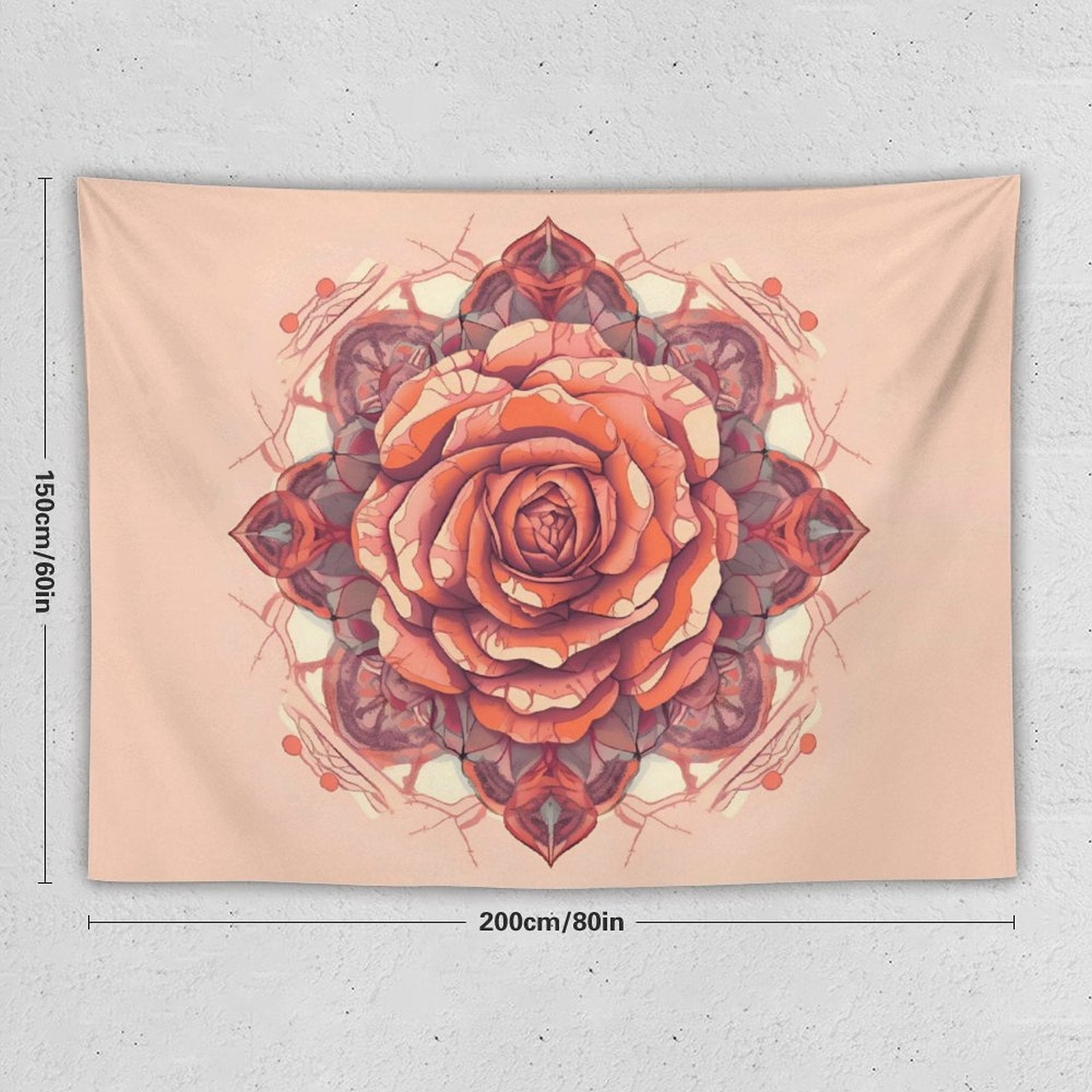 Tapiz de pared de rosas