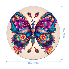 Butterfly Round Mouse Pad