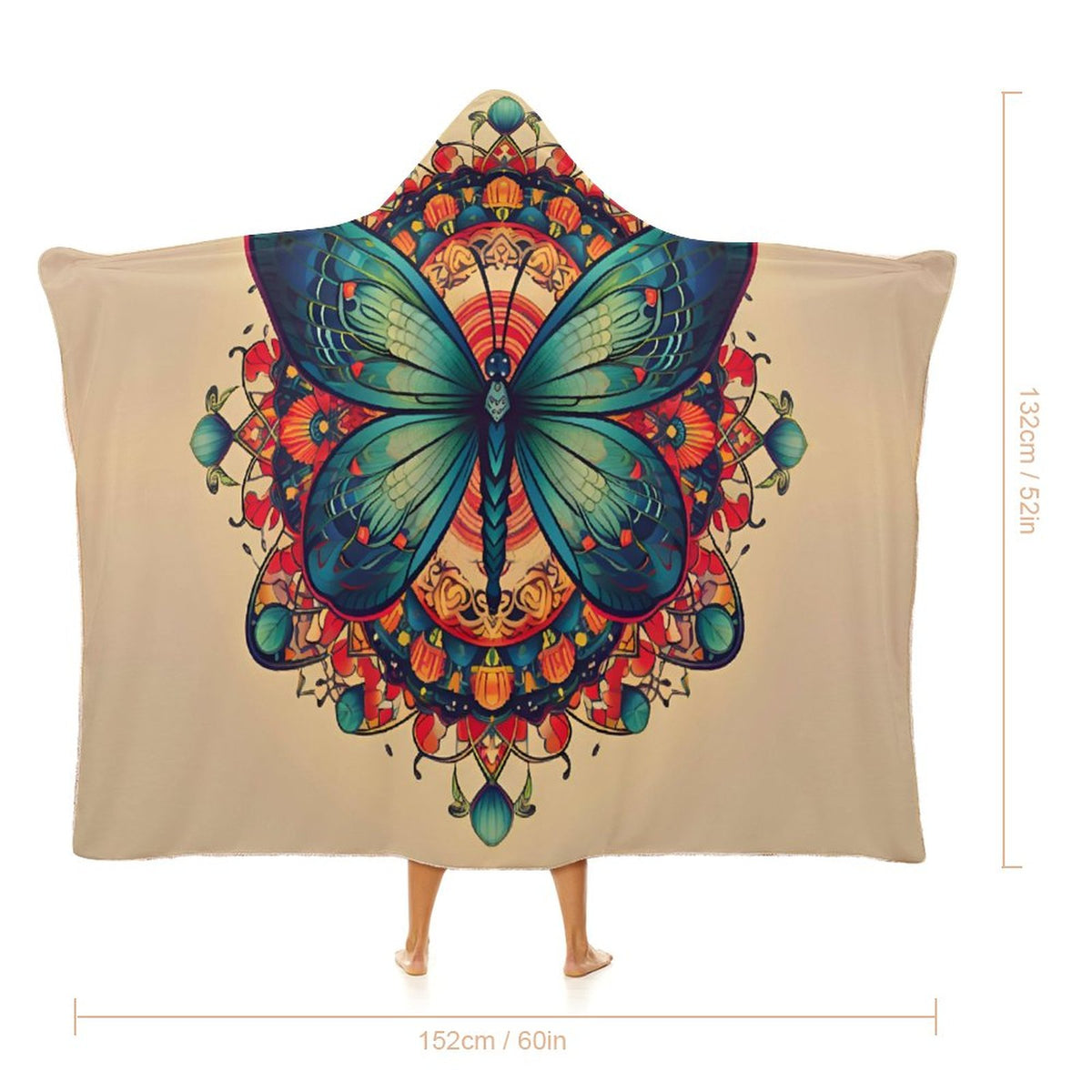 Butterfly Hooded Blanket