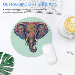 Elephant Round Mouse Pad