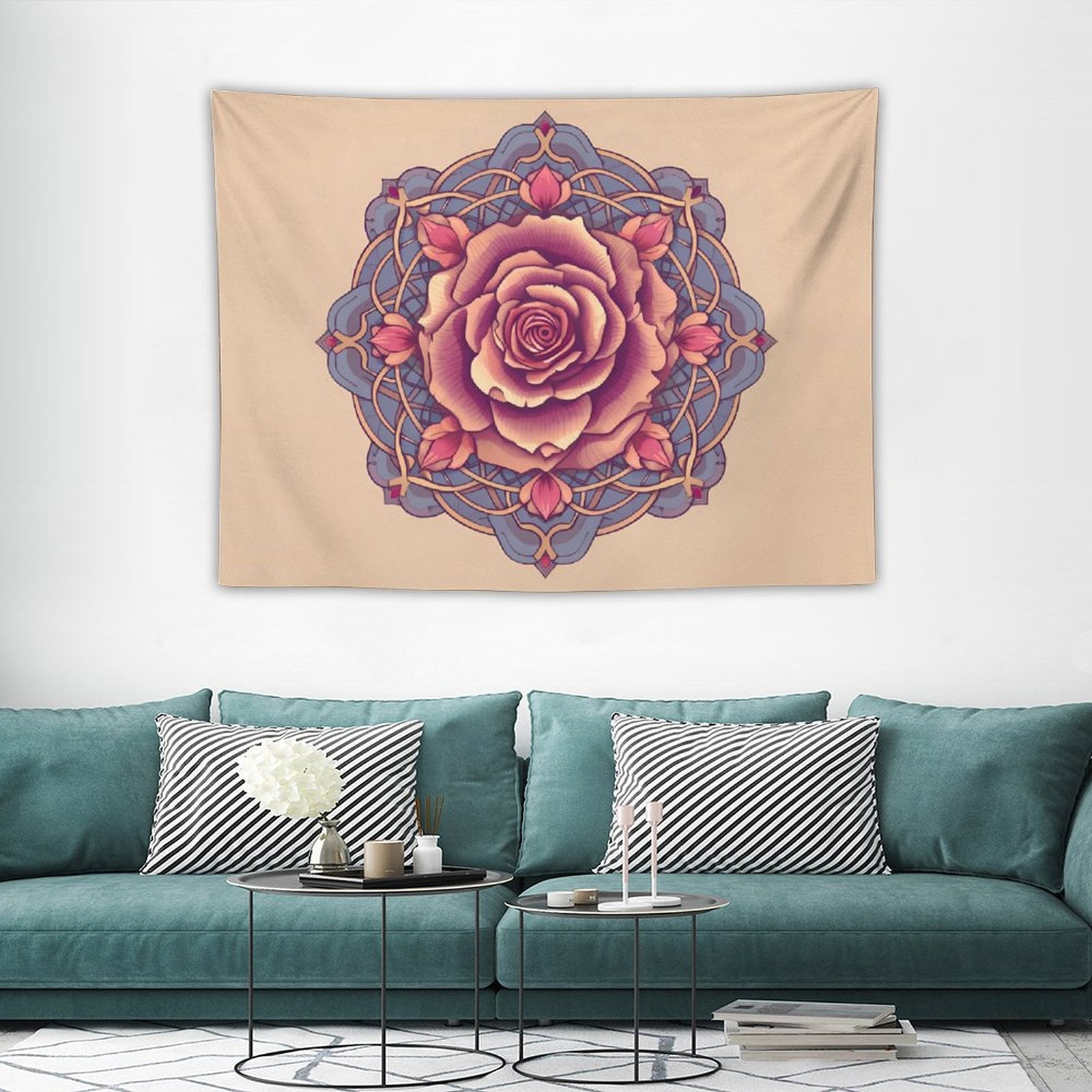 Tapiz de pared de rosas