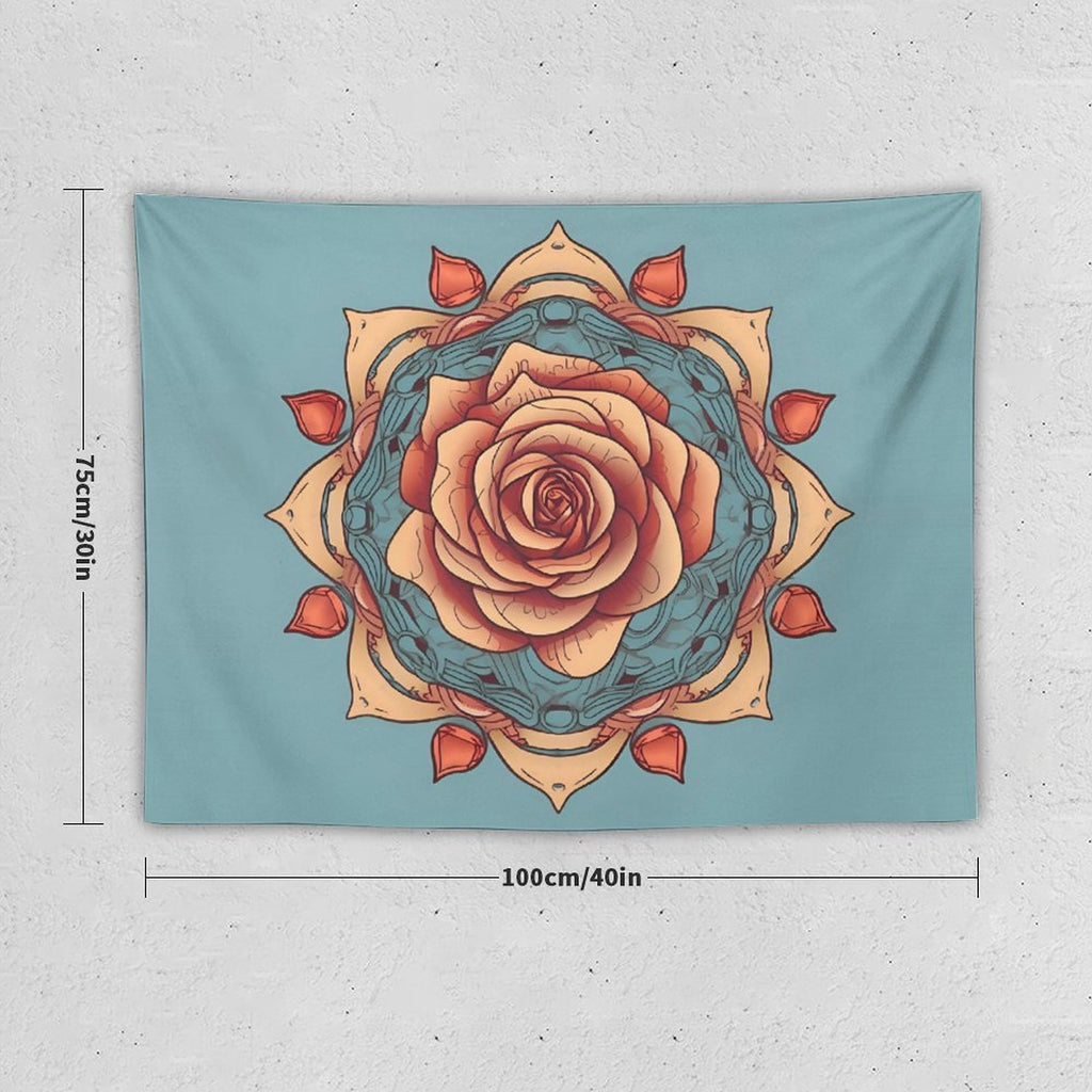 Tapiz de pared de rosas