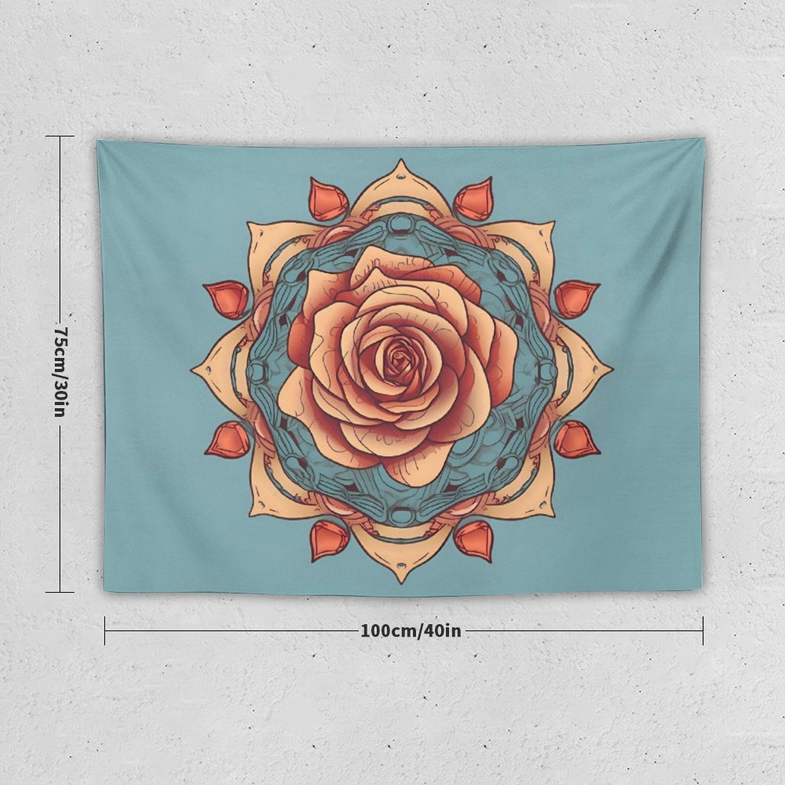 Tapiz de pared de rosas